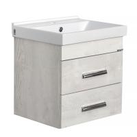 Тумба с раковиной Comforty Никосия 50 см 00-00017091 подвесная дуб белый