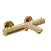 Смеситель для ванны с термостатом Abelsberg Perfecta INF61101BG королевское золото брашированный