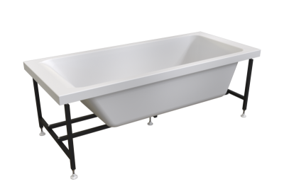 Ванна акриловая Radomir Агата 150x70 2-01-0-0-1-224Р белая пристенная с каркасом