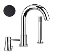 Смеситель на борт ванны Webert Rimini RI850701560 черный матовый