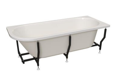 Ванна акриловая Radomir Вальс 170x75 R 1-01-0-2-1-345 белая пристенная с каркасом