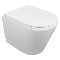 Унитаз Azario Teramo AZ-0053-UQ3 подвесной безободковый с микролифтом