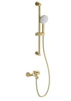 Смеситель для ванны с душем и гарнитуром Wonzon & Woghand WW-4560-BG золото брашированный