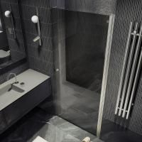 Душевая дверь на монопетле 80x198 см MaybahGlass  MGD-806-5 стекло графит Душевая дверь на монопетле 80x198 см MaybahGlass  MGD-806-5 стекло графит