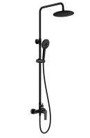 Душевая стойка Wonzon & Woghand Blend WW-A30103-MB черный матовый