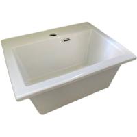 Постирочная хозяйственная раковинах с отверстием под смеситель  White Ceramic Rio W0134F01 белый Постирочная хозяйственная раковинах с отверстием под смеситель  White Ceramic Rio W0134F01 белый