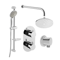 Душевой комплект встраиваемый VitrA Root 458657 матовый черный