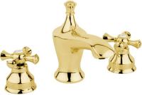 Смеситель с донным клапаном Caprigo Monarch 41-021-oro для раковины золото глянцевое