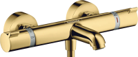 Термостатический смеситель Hansgrohe Ecostat Comfort 13114990 для ванны с душем полированное золото Термостатический смеситель Hansgrohe Ecostat Comfort 13114990 для ванны с душем полированное золото