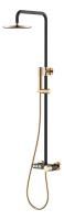 Стойка для душа Boheme STICK BLACK 128-BG.2 TOUCH Gold Стойка для душа Boheme STICK BLACK 128-BG.2 TOUCH Gold