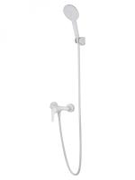 Смеситель для душа с гарнитуром Wonzon & Woghand WW-4540-MW белый матовый