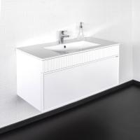Тумба с раковиной Comforty Мадрид 100 см 00-00017864 подвесная белая