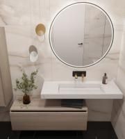 Раковина-столешница 120х45 см Armadi Art FLAT CALACATTA 859-120-CLCT Раковина-столешница 120х45 см Armadi Art FLAT CALACATTA 859-120-CLCT