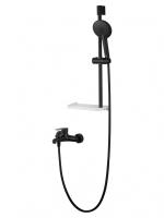 Смеситель для ванны с душем и гарнитуром Wonzon & Woghand Alfa WW-AE3201-MB черный матовый