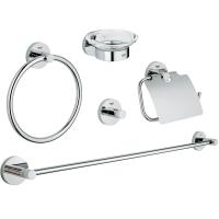 Набор аксессуаров для ванной  Grohe Essentials 40344001 хром Набор аксессуаров для ванной  Grohe Essentials 40344001 хром
