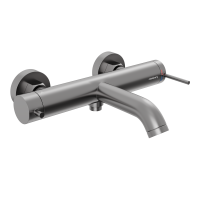 Смеситель для ванны Abelsberg Fluida ERF22516GM космическая сталь брашированный