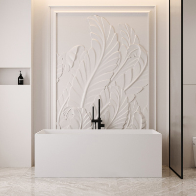 Ванна из искусственного камня Abber 160x70 см AS9640-1.6