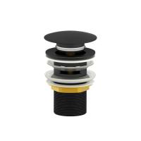 Донный клапан для раковины Wonzon & Woghand WW-88SS01-MB черный матовый