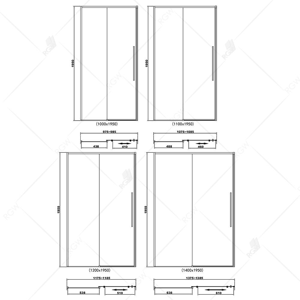 Душевая дверь RGW SV-12B 100x195 32321210-14 Душевая дверь RGW SV-12B 100x195 32321210-14