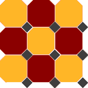 Гранит керамический 30x30 см TOP CER OCTAGON NEW OCT21/20DOT14-B красный