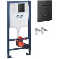 Инсталляция для унитаза с клавишей смыва  Grohe Rapid sl 38811KF0 черный Инсталляция для унитаза с клавишей смыва  Grohe Rapid sl 38811KF0 черный