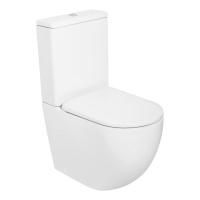 Унитазкомпакт безободковый с бачком и сиденьем  Cezares STYLUS CZR-152-CPR/CZR-GN-SC Унитазкомпакт безободковый с бачком и сиденьем  Cezares STYLUS CZR-152-CPR/CZR-GN-SC