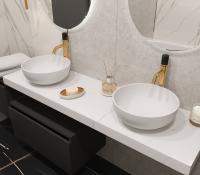 Столешница прямая 160х45 см Armadi Art FLAT CALACATTA 869-160-CLCT Столешница прямая 160х45 см Armadi Art FLAT CALACATTA 869-160-CLCT
