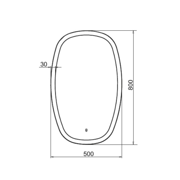 Зеркало Comforty Космея 50 см 00-00005260 с подсветкой
