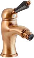 Смеситель с донным клапаном Caprigo Adria Swarovski 01B-030-vot для биде бронза глянцевая