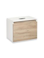 Тумба под раковину Runo Бари 50 см 00-00001373 подвесная крафт дуб