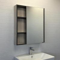 Шкаф зеркальный Comforty Вена 70 см 00-00009272 дуб дымчатый