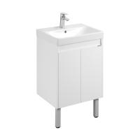 Тумба под раковину Aquaton Сканди Doors 50 см 1A278801SD010 подвесная белая