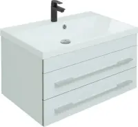 Тумба под раковину Aquanet Верона 75 см 00272422 подвесная белая матовая