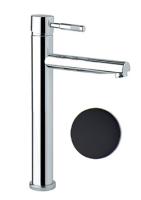 Смеситель для раковины с донным клапаном Webert Rimini RI831402560 черный матовый