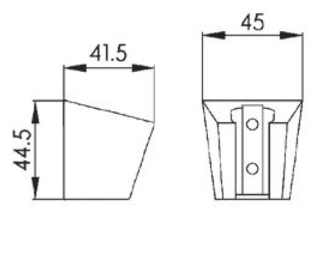 Держатель душевой лейки Voda VSH102 хром глянцевый