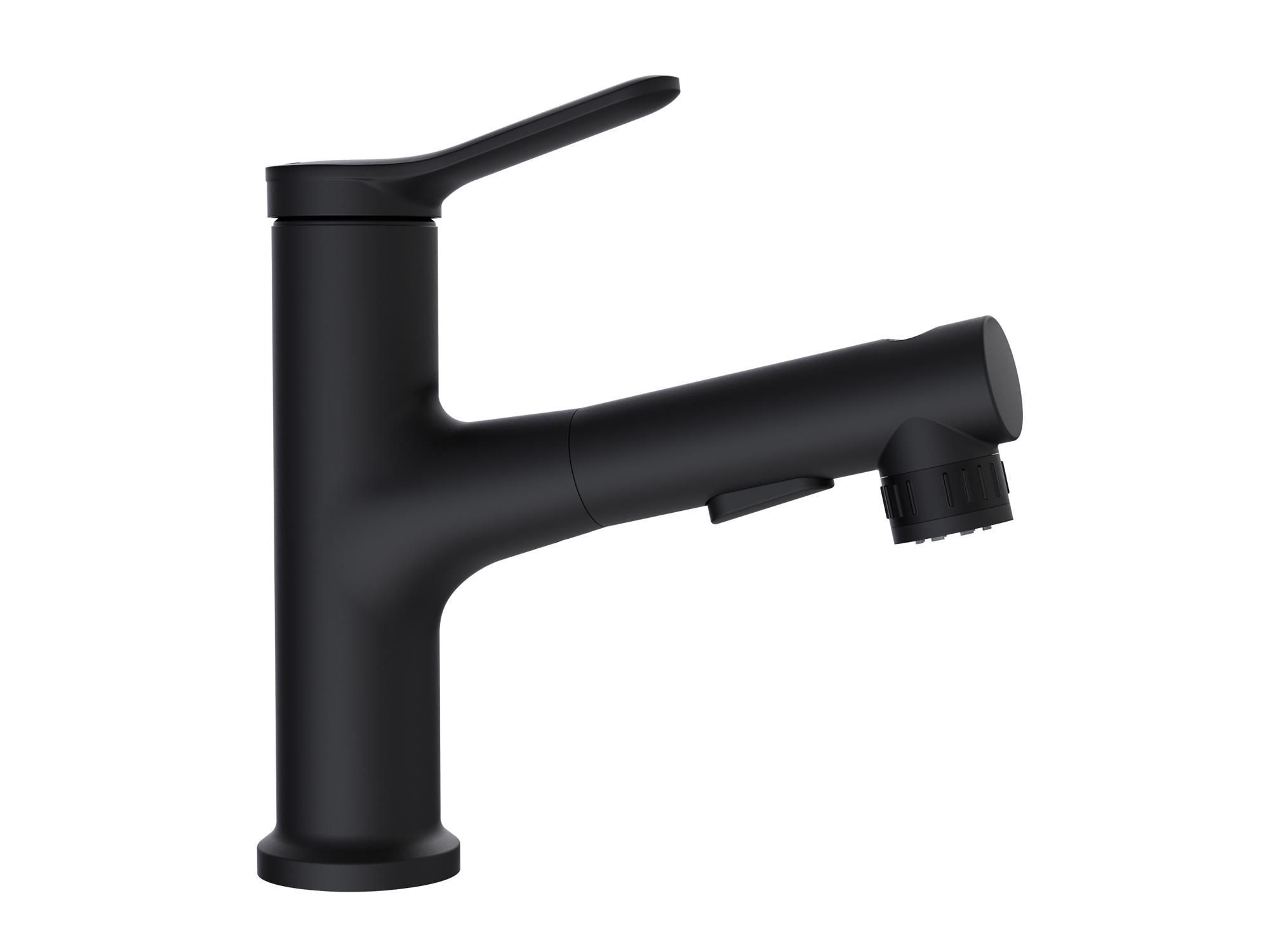 Смеситель для раковины с выдвижным изливом  BelBagno  BB-LVMD-NERO-W0 черный матовый Смеситель для раковины с выдвижным изливом  BelBagno  BB-LVMD-NERO-W0 черный матовый
