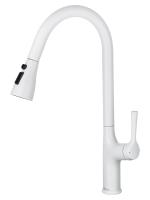 Смеситель для кухонной мойки Wonzon & Woghand WW-AE54123-MW белый матовый