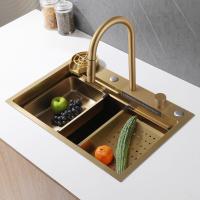 Кухонная мойка 46x22,5 см ABBER Wasser Kreis AF2194G золото