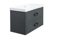Тумба под раковину La Fenice Cubo Grigio TWIN серый 100 FNC-01-CUB-G-100-2 Тумба под раковину La Fenice Cubo Grigio TWIN серый 100 FNC-01-CUB-G-100-2