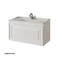Тумба с раковиной Caprigo Ponza 80 см 13512-021.000.00.05 подвесная белая