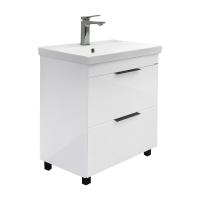 Тумба с раковиной Comforty Кама 60 см 00-00018648 напольная белая