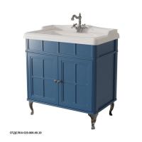 Тумба с раковиной Caprigo Borgo 80 см 33412CH-029.000.00.20 напольная синяя