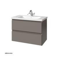 Тумба с раковиной Caprigo Forte 80 см 36112-SF025 подвесная серая