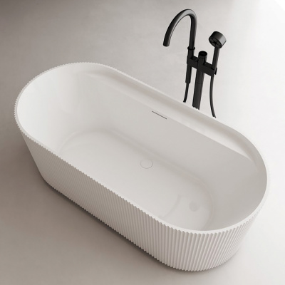 Ванна акриловая Abber AB9444MW белая матовая