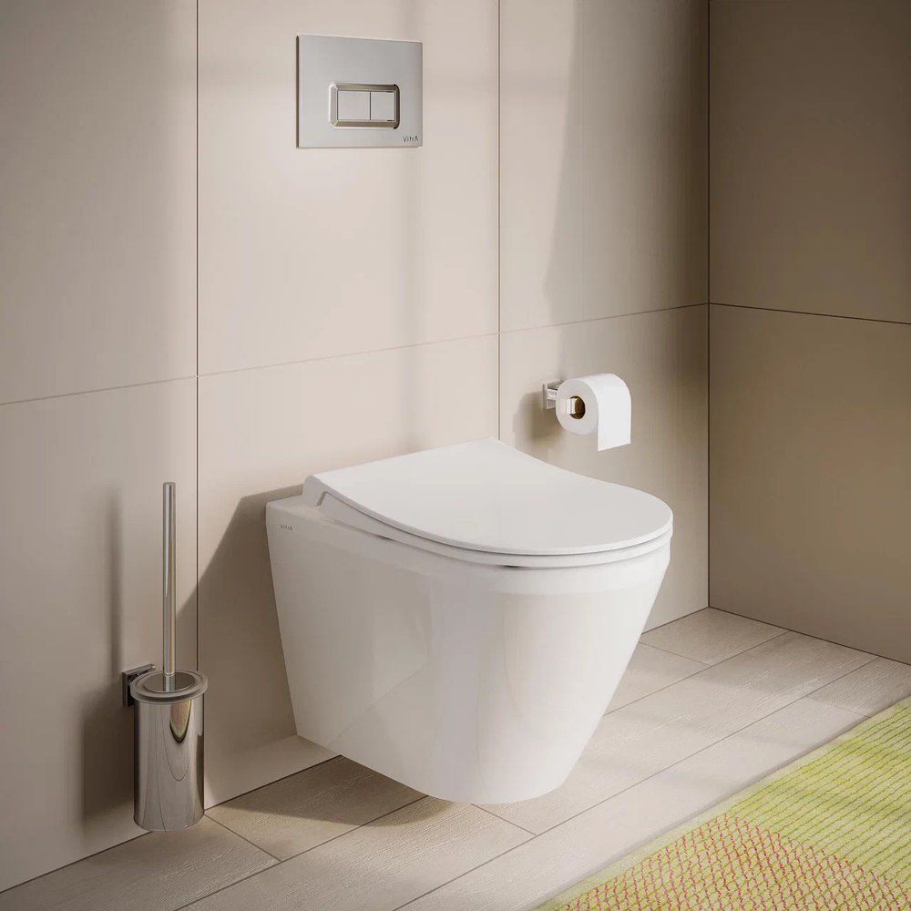Подвесной безободковый унитаз VitrA Integra Round 7041B003-0075 Подвесной безободковый унитаз VitrA Integra Round 7041B003-0075