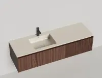 Тумба под раковину Salini Domino 160 см 27D216IN подвесная любой RAL