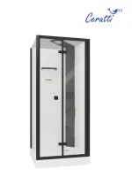 Душевая кабина Ceruttispa 90x225 BELLA90B профиль черный