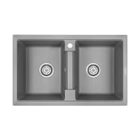 Мойка для кухни кварцевая 81x50 Paulmark PM238150-GRM Мойка для кухни кварцевая 81x50 Paulmark PM238150-GRM