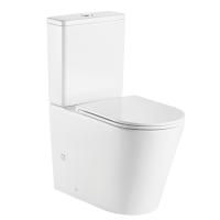 Унитаз напольный Azario Vetro 605х380х825 безободковый с бачком и сиденьем микролифт AZ-2149 Унитаз напольный Azario Vetro 605х380х825 безободковый с бачком и сиденьем микролифт AZ-2149