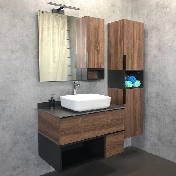 Пенал COMFORTY Штутгарт-40 дуб тёмно-коричневый Пенал COMFORTY Штутгарт-40 дуб тёмно-коричневый